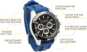 Reloj Cressi Nereus (Acero-Azul)