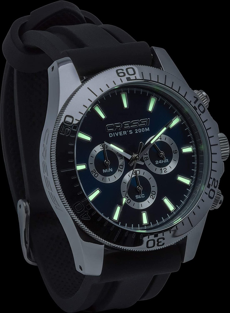 Reloj Cressi Nereus (Acero-Azul)