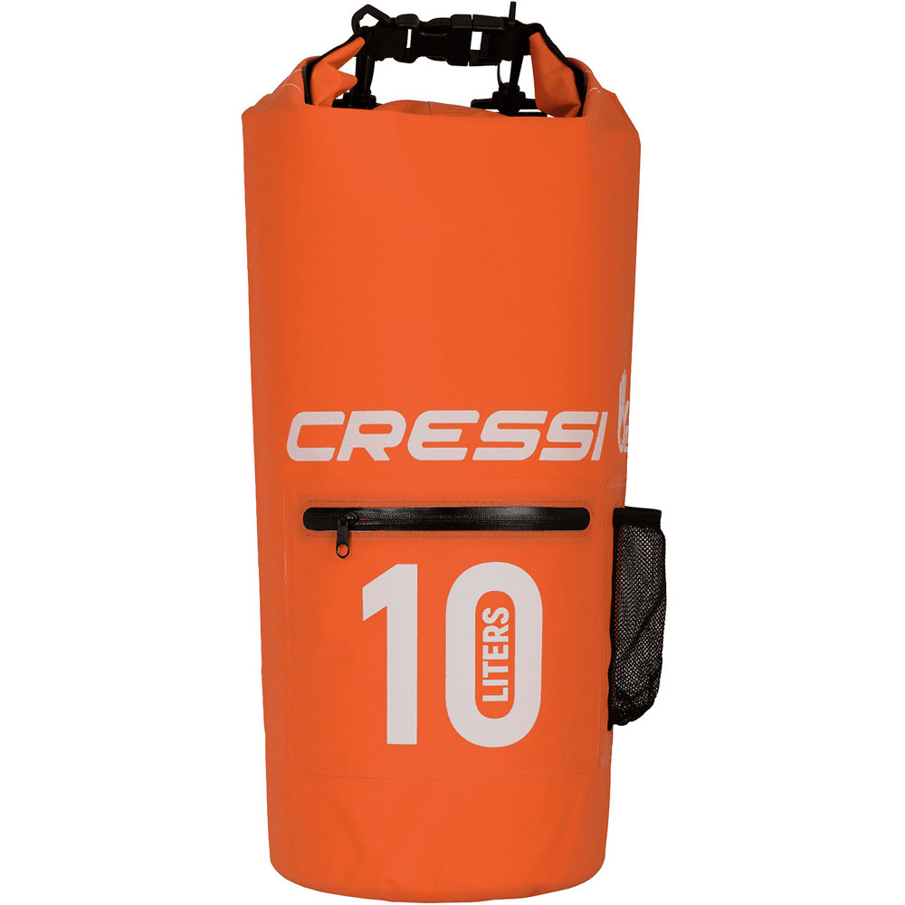 Bolsa Cressi Dry PVC Con Cremallera (Naranja 10L)