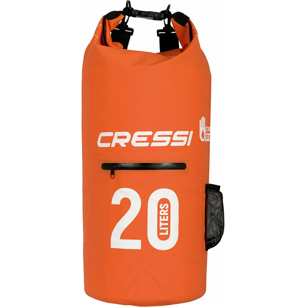 Bolsa Cressi Dry PVC Con Cremallera (Naranja 20L)