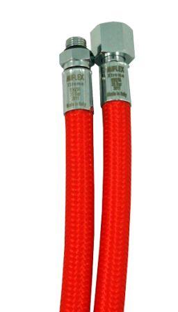 Latiguillo Miflex para regulador 75cm (Rojo)