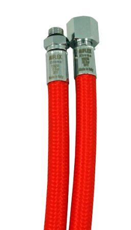 Latiguillo Miflex para regulador 210cm (Rojo)