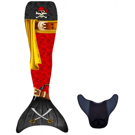 Conjunto Kuaki Sirena PIRATA 2PCS (Cola de sirena + Monoaleta)