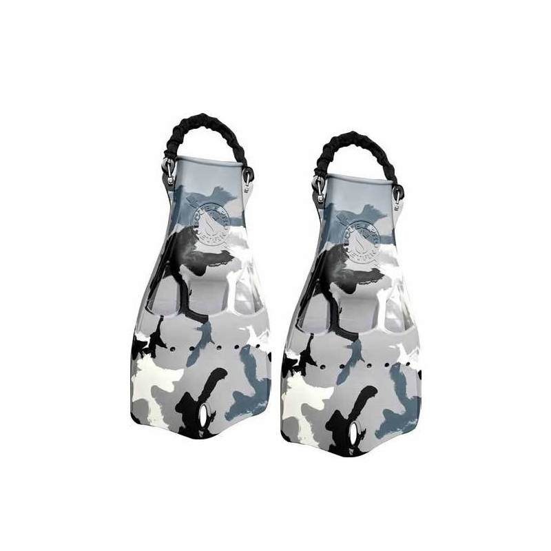 LIQUIDACIÓN Aleta Jet Fin Camuflaje blanca talla L Scubapro