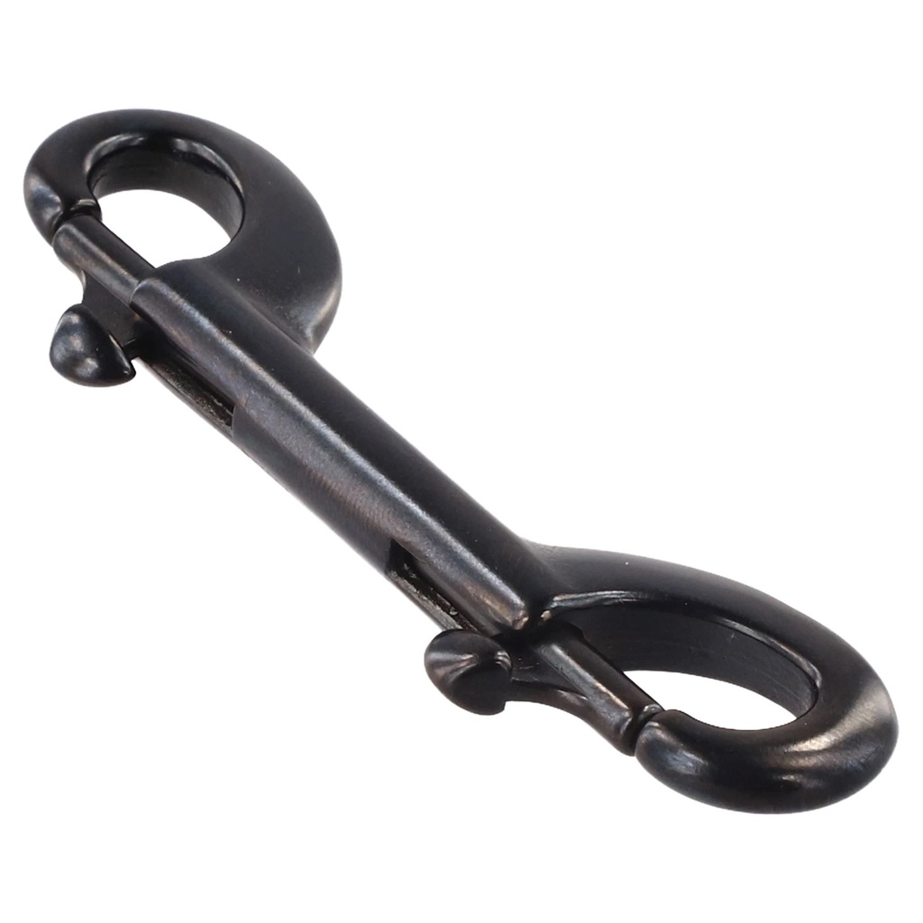 Mosquetón Doble Classic AISI 316 Negro (90mm) Cressi