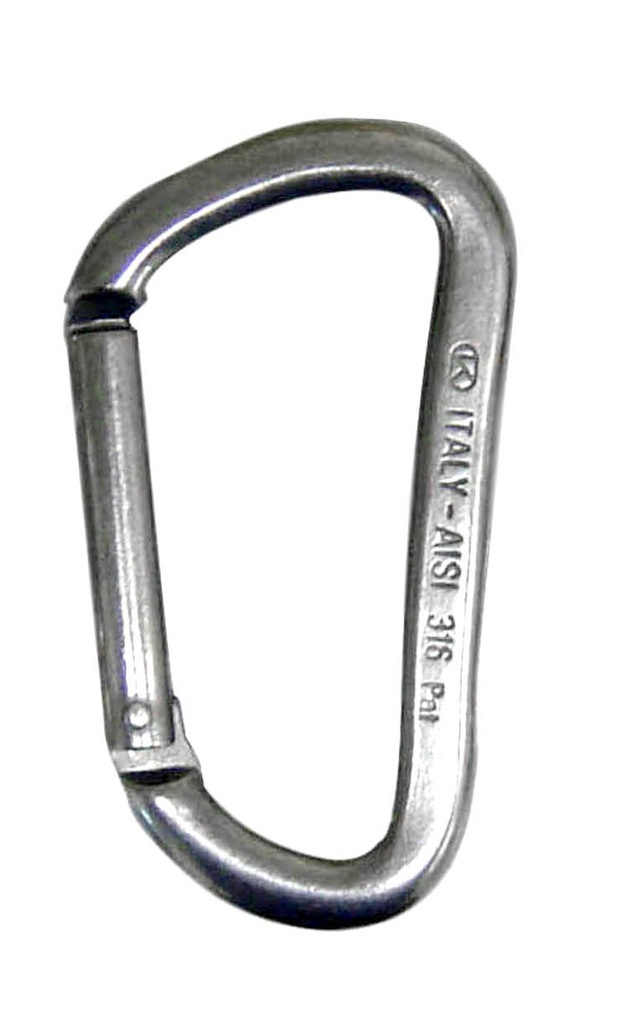 Mosquetón Aluminio Cierre Inox (60mm) (4 uds) Cressi