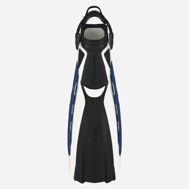 Aleta Aqualung Phazer with Bungees Blanco/Azul Navy